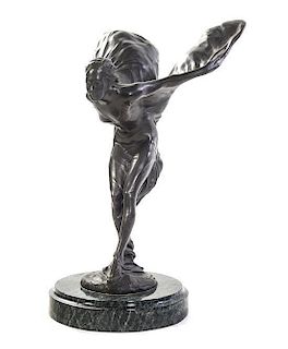 A Continental Bronze Figure, Height of bronze 20 inches.