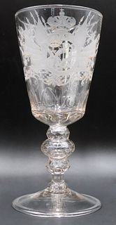 Early 20th C Imperial Russian Crystal Chalice.