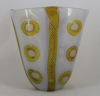 Midcentury Murano Glass Vase.