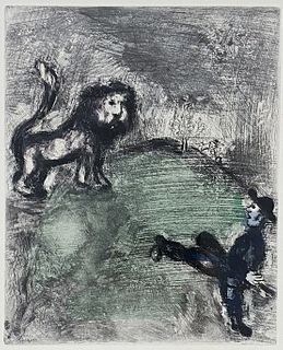 Marc Chagall Etching from "Fables de la Fontaine"