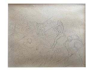 Edgar Degas Battle Scene Drawing