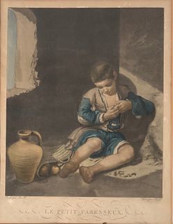 Engraving of Murillo “The Young Beggar”