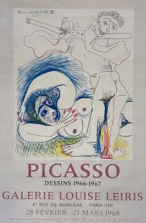 Picasso “Dessins 1966-1967” Lithograph Poster