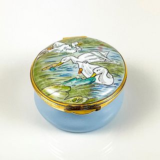 Vintage Crummles Beatrix Potter Enamel Trinket Box