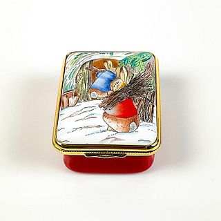 Vintage Halcyon Days Beatrix Potter Enamel Trinket Box