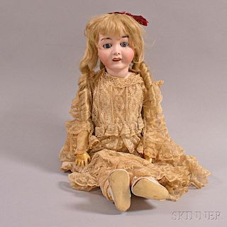 Large Germany Bisque Head Doll
