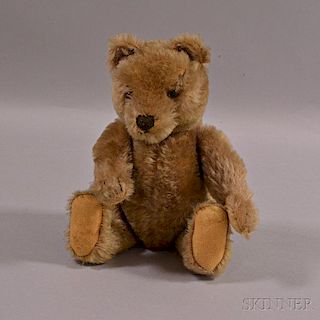 Tan Articulated Mohair Teddy Bear