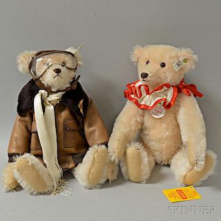 Two Steiff Amelia Mohair Teddy Bears
