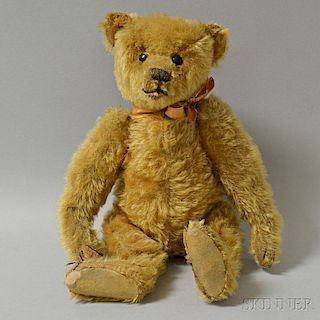 Early Steiff Gold Mohair Teddy Bear