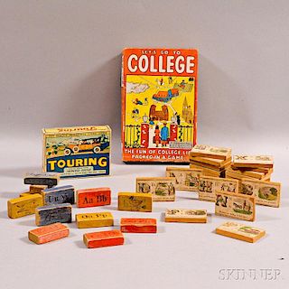 Group of Blocks and Two Games