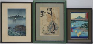 (3) Japanese Prints Inc. Kawase Hasui.