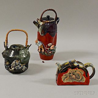 Three Assorted Sumida Ware Items