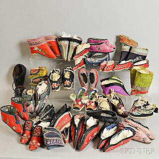 Twenty-eight Pairs of Chanzu   Women's Shoes