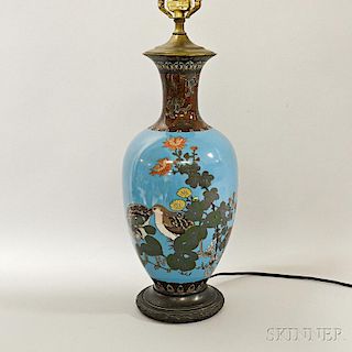 Cloisonne Vase Lamp