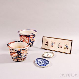 Five Decorative Ceramic and Painted Items