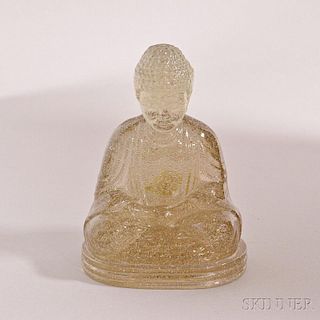 Clear Glass Figure of Buddha