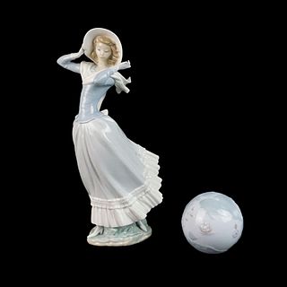 Lladro Figurine and Ball