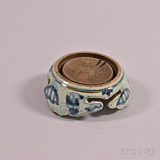 Blue and White Export Inkstone