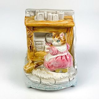 Vintage Schmid Music Box Figurine, Cat In The Kitchen