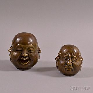 Two Bronze Weights
