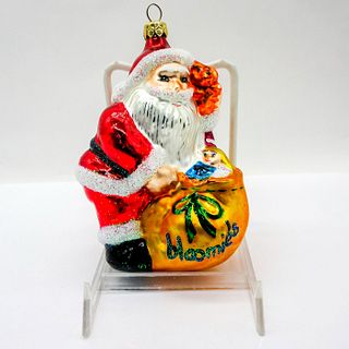 Radko Bloomingdale's Ornament, Bloomie's Santa