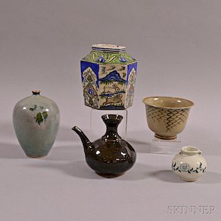 Five Ceramic Vessels