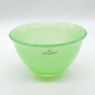 Villeroy &amp; Boch Green Crystal Glass Vase Bowl