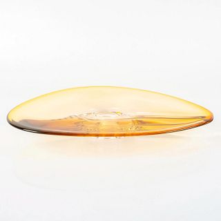 Kosta Boda Goran Warff Art Glass Dish, Vision