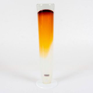 Evolution by Waterford Candle Holder, White and Amber