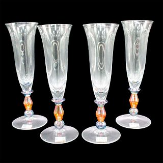4pc Mikasa Crystal Water Goblets