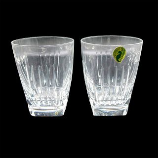 2pc Waterford Crystal Double Old Fashioned Glasses, Clarion