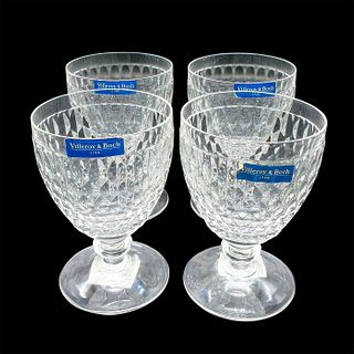 4pc Villeroy & Boch Water Goblets, Clear