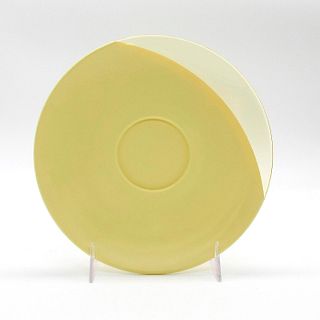 Vintage Guzzini Plastic Small Saucer Plate, Creamy Yellow