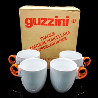 4pc Guzzini Bicchiere Mug Cups, Feeling Orange