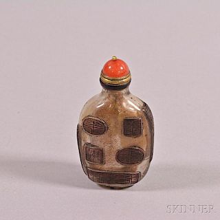 Overlay Peking Glass Snuff Bottle