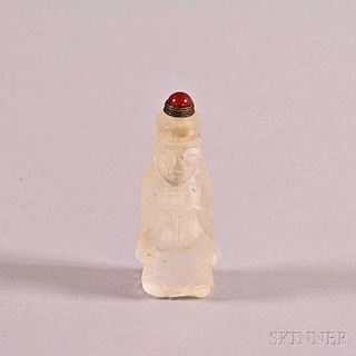 Rock Crystal Figural Snuff Bottle