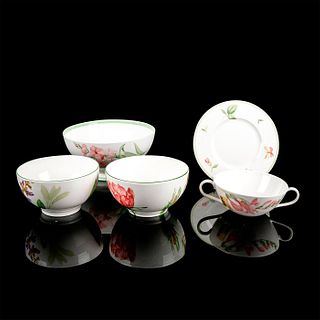 5pc Villeroy & Boch Fine China Tableware, Florea