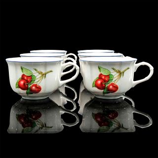 6pc Villeroy & Boch Tea Cup Set, Cottage Collection