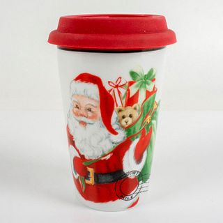 Fitz and Floyd Letters To Santa Travel Mug with Lid