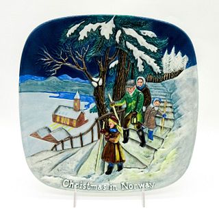 Beswick Collectors International Plate, Christmas in Norway