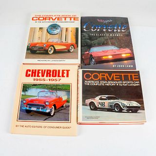 4 Hardcover Motor Books, Chevrolet Corvette