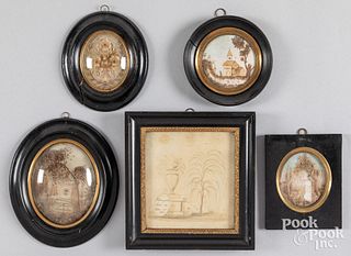 Five miniature memorial works