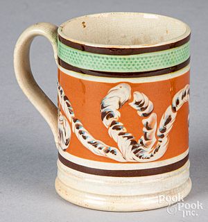 Mocha earthworm mug