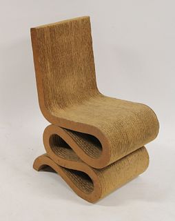 Frank Gehry Cardboard "Wiggle Chair.