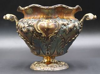SILVER. 19th C Charles Fox II English Silver Urn.
