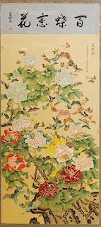 Painting Depicting the "One Hundred Butterflies,"