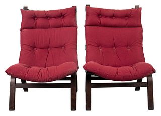 Farstrup Danish Modern Lounge Chairs, Pr