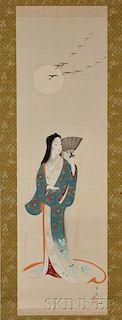 Hanging Scroll Depicting a Woman