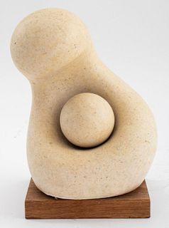 Hannula "Mother and Child" Soapstone Sculpture