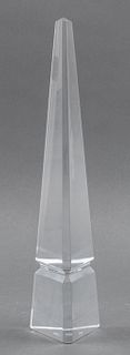 Baccarat Crystal Glass Obelisk